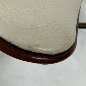 Dooney & Bourke Cream Pebbled Leather Wristlet Pouch Brown Trim‎ Duck Logo READ thumbnail 9