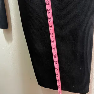 Pretty little thing black ribbed‎ knitted long sleeve Cut-Out Dress size M thumbnail 9
