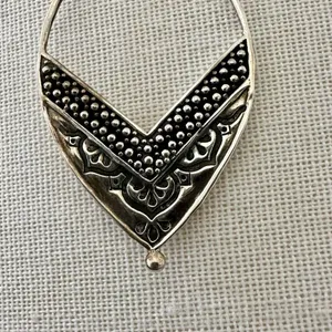 Siplada Sterling silver etched earrings thumbnail 6