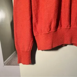 Madewell Women's Size Medium Clairview Hoodie Sweater Maple Glow‎ Orange NC682 thumbnail 9