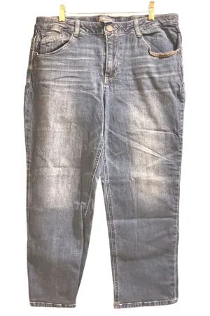 Democracy Blue Stretch Jeans Womens 14 Straight Cropped Ankle Denim Flex-Cellent thumbnail 1