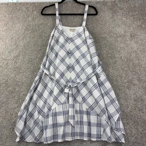 Holding‎ Horses Anthropologie Plaid Handkerchief Hem Dress XS/S Prairie Romantic thumbnail 2