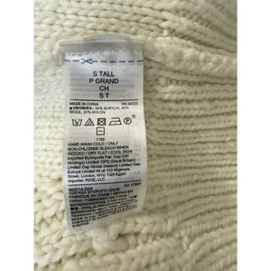 GAP Women’s Chunky Cable Pointelle Popcorn Knit Crewneck Sweater Size S Tall thumbnail 13