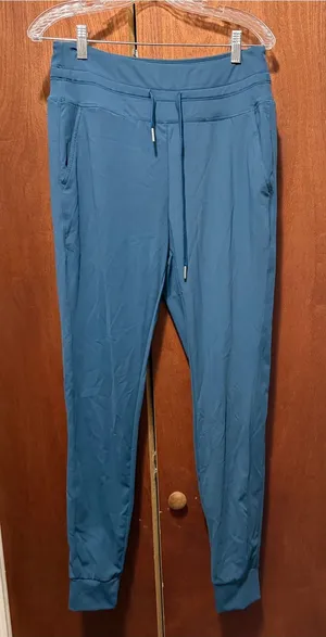 HALARA Teal Blue Women's Jogger Sweatpants with Drawstring thumbnail 1