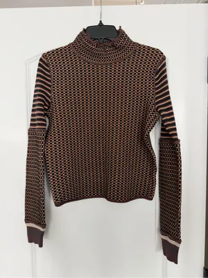 Free People Gamer Cuff Cotton Blend Sweater Top thumbnail 2