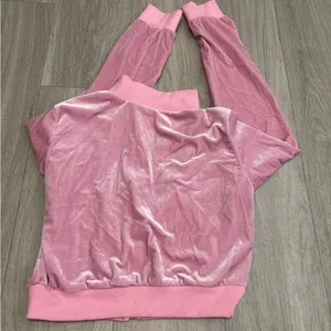 Y2K Women's Pink Velvet Jacket thumbnail 2