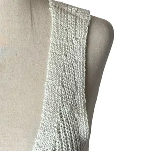 Urban‎ Outfitters Vest Women Medium Ivory Knit Demi Vest Top Streetwear Cropped thumbnail 7