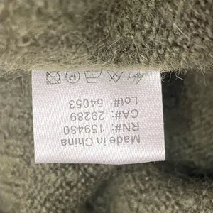 Elan Olive Green Wool Fox Blend Sweater Medium V Neck Balloon Sleeve Oversized thumbnail 7