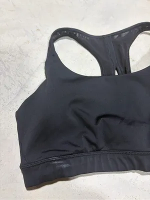 Athleta Black Racerback Sports Bra medium thumbnail 2