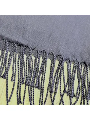 Black Fringe Scarf Wrap Shawl thumbnail 3