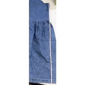 VTG‎ Sunbelt Jumper Dress Blue Jean Denim Overall Country Modest Cottagecore Lg thumbnail 9