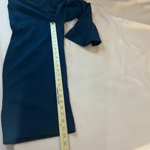Madewell Wide Leg Cropped Pants Navy Blue Elastic Waist‎ Pockets Womens thumbnail 11