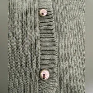 French Connection Sage Green Ribbed Midi Dress thumbnail 9