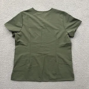 NWT Figs Casma Three Pocket Scrub Top Moss Green Women's Large thumbnail 2