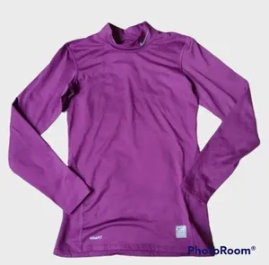 NIKE PRO Tight long sleeve women's turtle neck‎ size Large 12-14 thumbnail 1