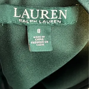 Lauren Ralph Lauren Dress Dark Fern Size 8 Sleeveless V-Neck Full Length Dress thumbnail 10