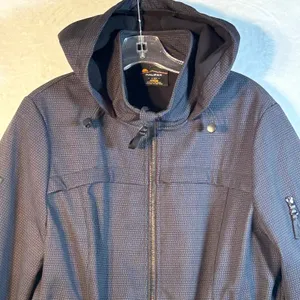 Halifax Traders by HFX Women's Black‎ Print Water Resistant Hooded Jacket Size L thumbnail 2