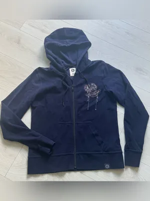 American Giant Full Zip, Embroidered Planet Sweatshirt Hoodie Navy Womens XL thumbnail 2