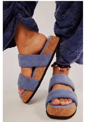 $99 Free People Fairmount Flared Sandals in seascape 10 thumbnail 2