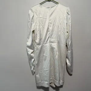 BHLDN Anthropologie NWT Maya‎ Twist Long Sleeve V-Neck Satin Bride Dress thumbnail 8