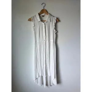 Anthropologie Yolanda Ivory Pleated Tunic Sleeveless Button Up Blouse Women's XS thumbnail 2