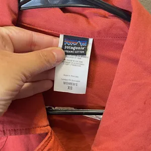 Patagonia Women's Trench Coat Button Up Organic Cotton Preppy Academia Size XS‎ thumbnail 6