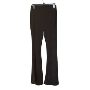 Nasty Gal Ribbed Flare‎ Pants Womens 8 Black High Rise bell bottoms stretchy thumbnail 11
