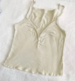 Brandy Melville Pale Yellow Tank Top thumbnail 2