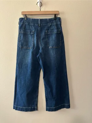 Maeve the Colette High-Rise Wide-Leg Cropped Jeans size 31P thumbnail 12
