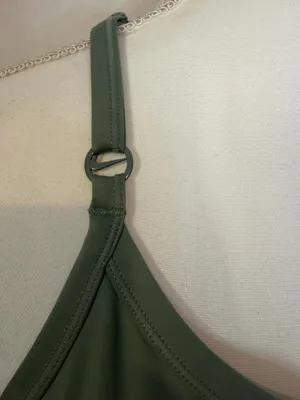 Nike Sage Green Longline Adjustable-Strap Sports Bra thumbnail 6