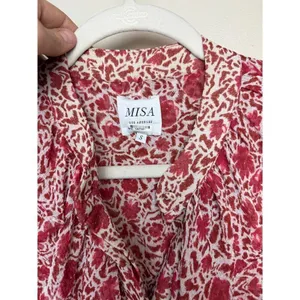 MISA Los Angeles Eba Mini Dress in Red Sz. S thumbnail 4