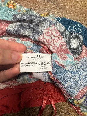 Natural Life Boho Bandana Rayon/Viscose Blend Top Size XS thumbnail 3