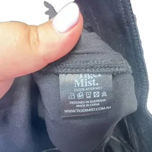 Tiger‎ Mist Black Stitch Seam Flared Zip Back Pants Size Medium thumbnail 10