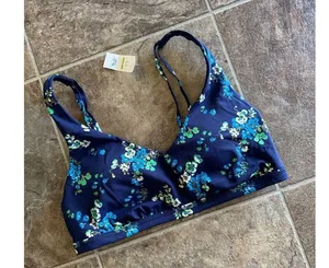 Offline By Aerie Goals Plunge Sports Bra Royal Navy Size Medium thumbnail 6