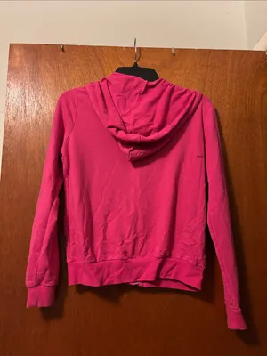 Ambiance Hot Pink Zip-Up Hoodie Jacket thumbnail 3