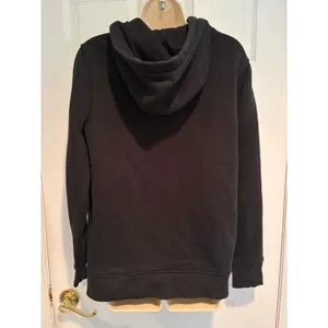 Carhartt Womens Relaxed Fit Hoodie Black‎ Logo Sleeve Sweatshirt TS0288 Medium M thumbnail 4