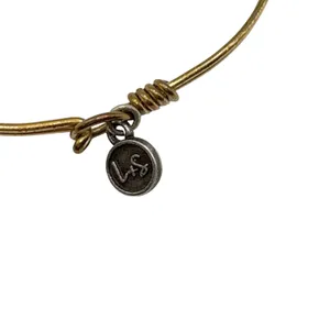 Luca + Danni Bangle Bracelet Gold Black‎ Blue Crystal Beaded Stackable L+S USA thumbnail 7