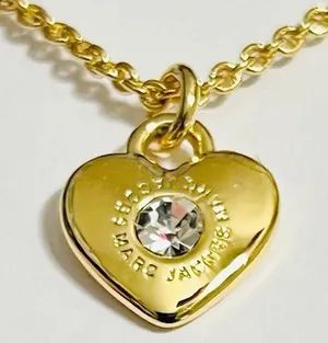 $120 Retail: NWT Marc Jacobs Heart Stud Earrings and Necklace Set thumbnail 4