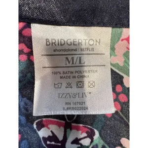 Target Women's Netflix Bridgerton Satin Long Robe No Belt Size M/L thumbnail 5