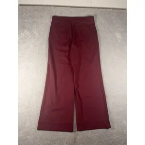 NWT Halara‎ Wide Leg Stretch Trousers Burgundy High Waist Smart Casual Size xl thumbnail 6