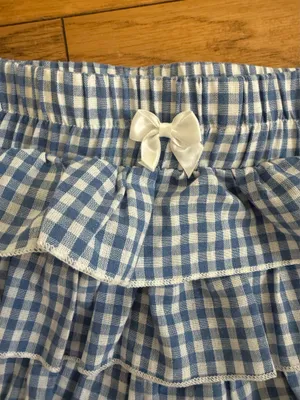 SheIn Blue Gingham Skirt thumbnail 2