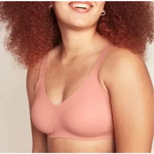 ✨Knix Padded V Neck Wireless Pink Ginger Sz 5 Bra✨ thumbnail 1