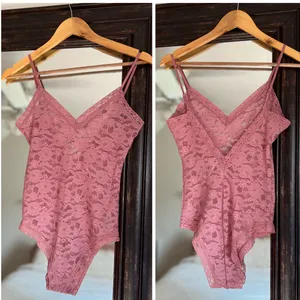 Anthropologie Sabrina Lace Bodysuit Pink Valentines Day NEW Small thumbnail 2