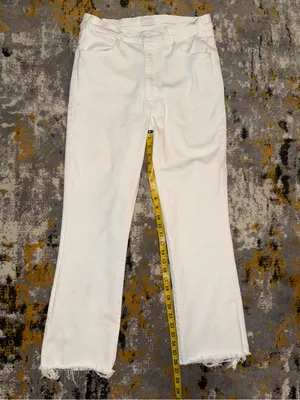MOTHER The Hustler Ankle Fray Jeans Size 32 thumbnail 2