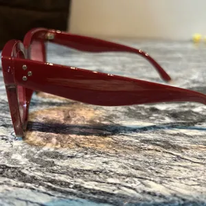 Stylish Red Sunglasses with Red Lens thumbnail 6
