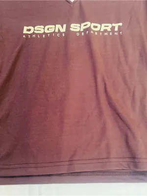 Boohoo DSGN SPORT Brown Athletic Football, V-Neck Top with Cream Trim thumbnail 5