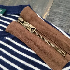 Lauren Ralph Lauren Striped Long Sleeve Shirt With Logo Size Medium thumbnail 3