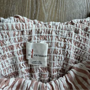 Anthropologie A+ Ruffle Smocked Blouse thumbnail 6