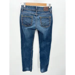 BKE Denim Kate Straight Leg Dark‎ Wash Blue Jeans Womens Size 25 x 29.5 Short thumbnail 2