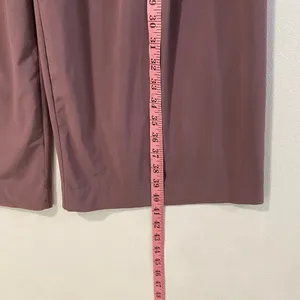 Athleta Wide Leg Pants Size 4 Mauve High Rise Travel Work Chic thumbnail 6